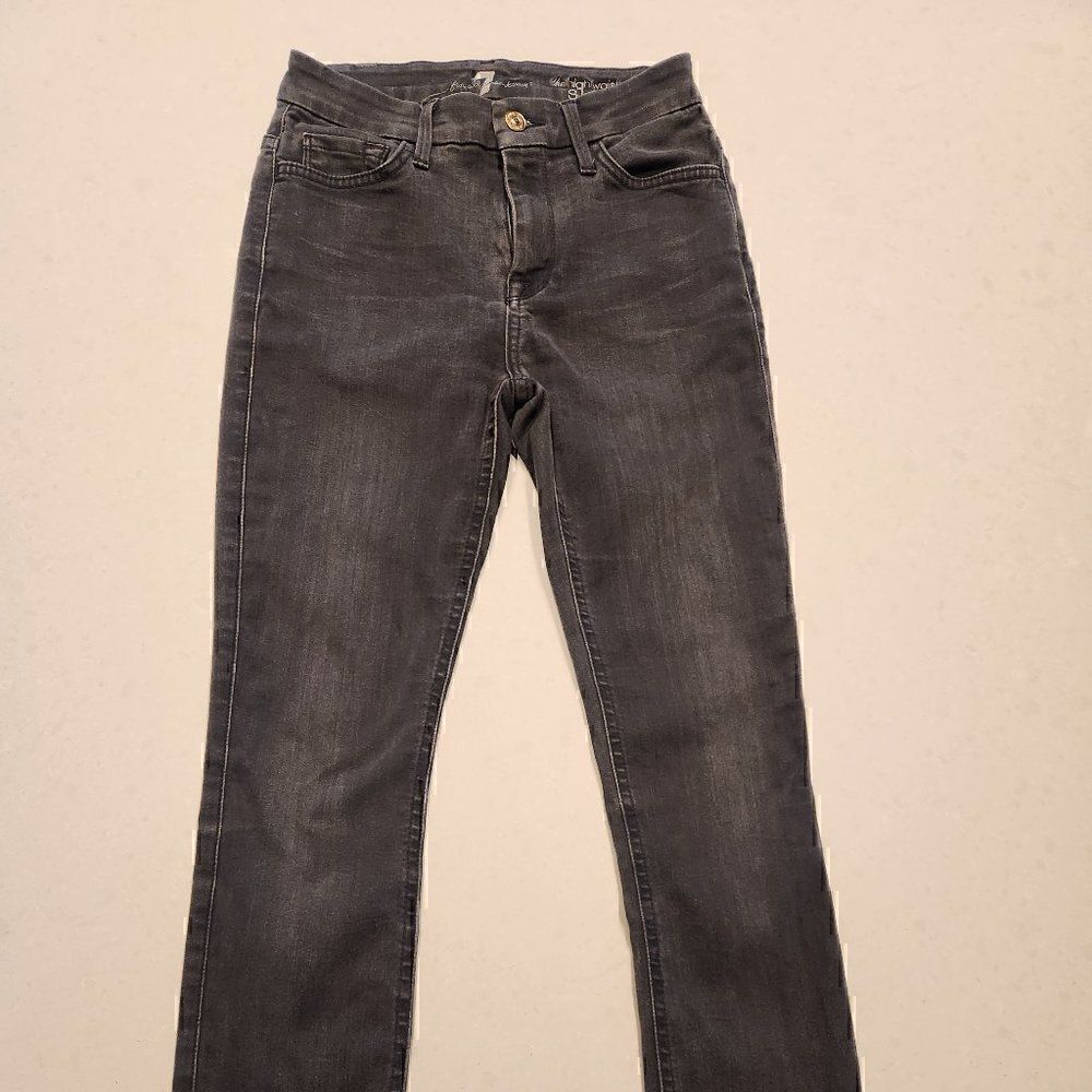 Seven for all mankind womens high waisted ankle skinny 25W